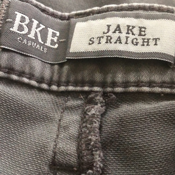 BKE The Buckle Jake Straight Leg Pant Sz 32X29 Gray Cotton Stretch Casual - Picture 6 of 7